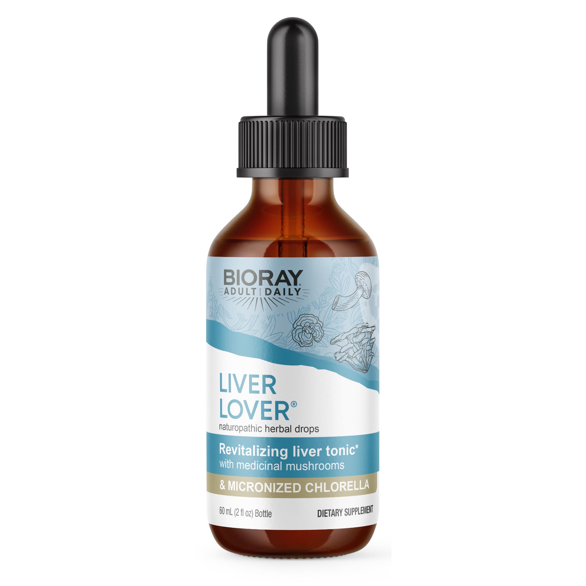 BIORAY Daily Liver Lover bottle front view for daily vitality and liver support.