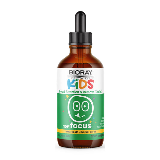 BIORAY Kids NDF Focus Citrus bottle front view