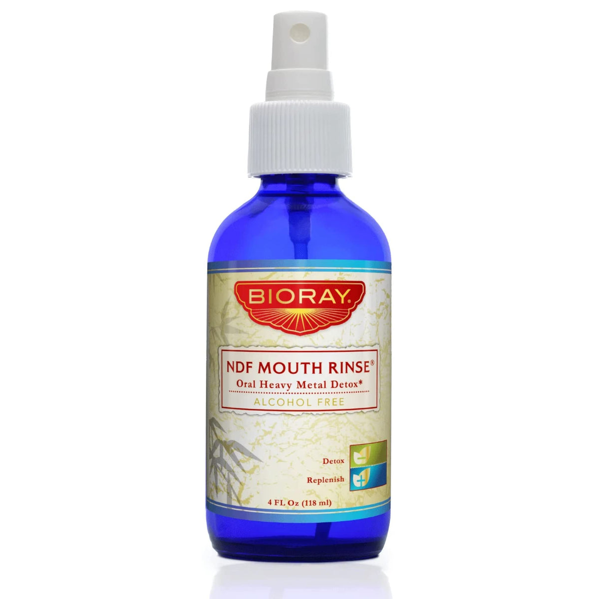 BIORAY NDF Mouth Rinse bottle label close-up