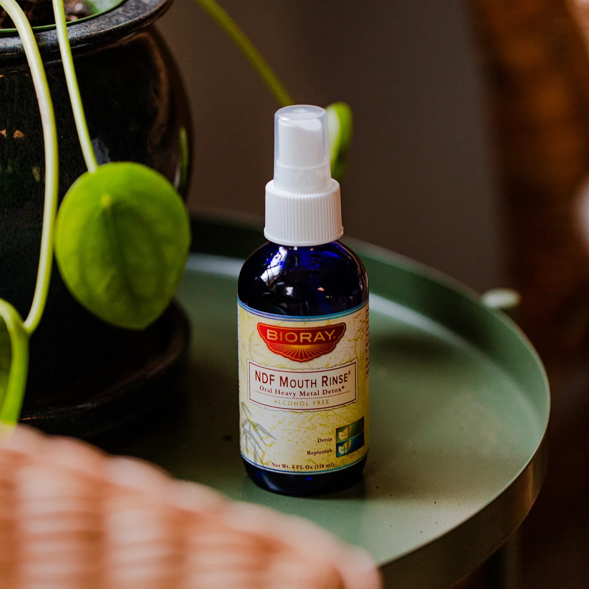 NDF technology concept with chlorella and toxin binding