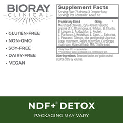 BIORAY NDF Plus product label