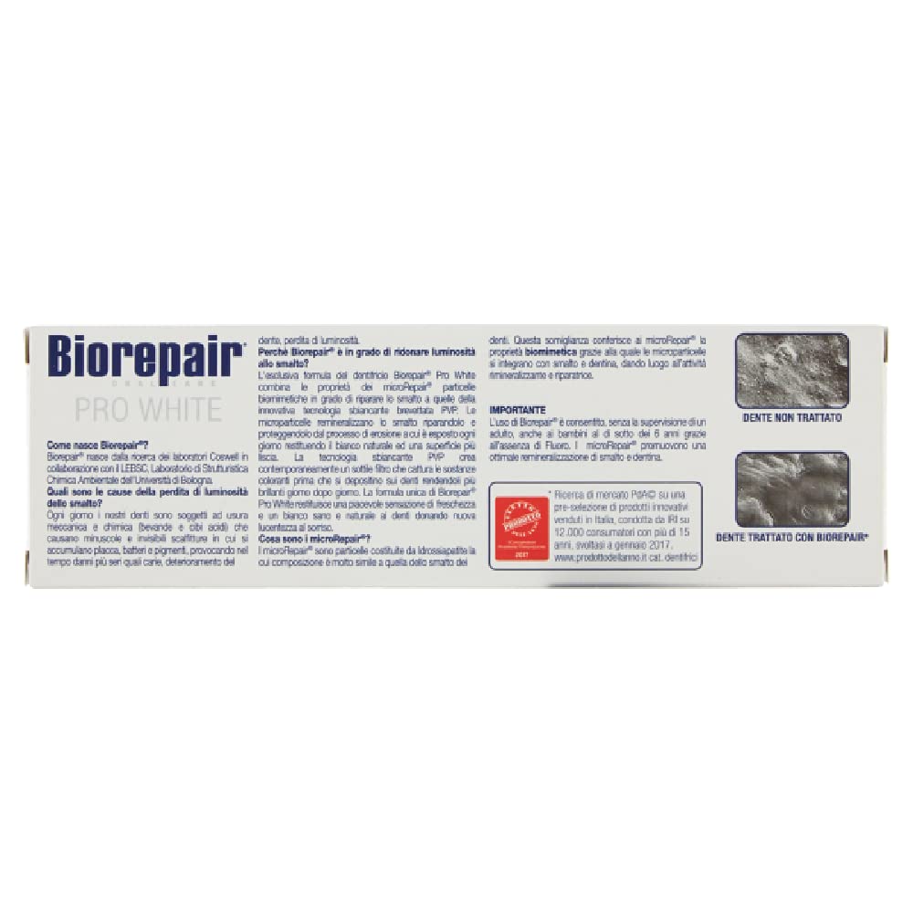 Child-friendly Biorepair toothpaste usage without fluoride