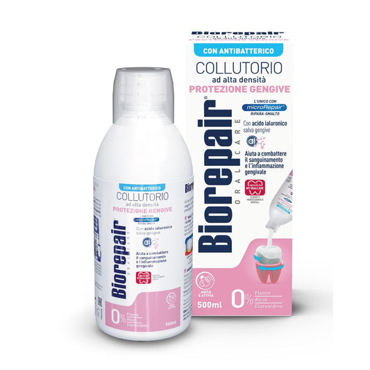 Biorepair Gum Protection bottle close-up showing label