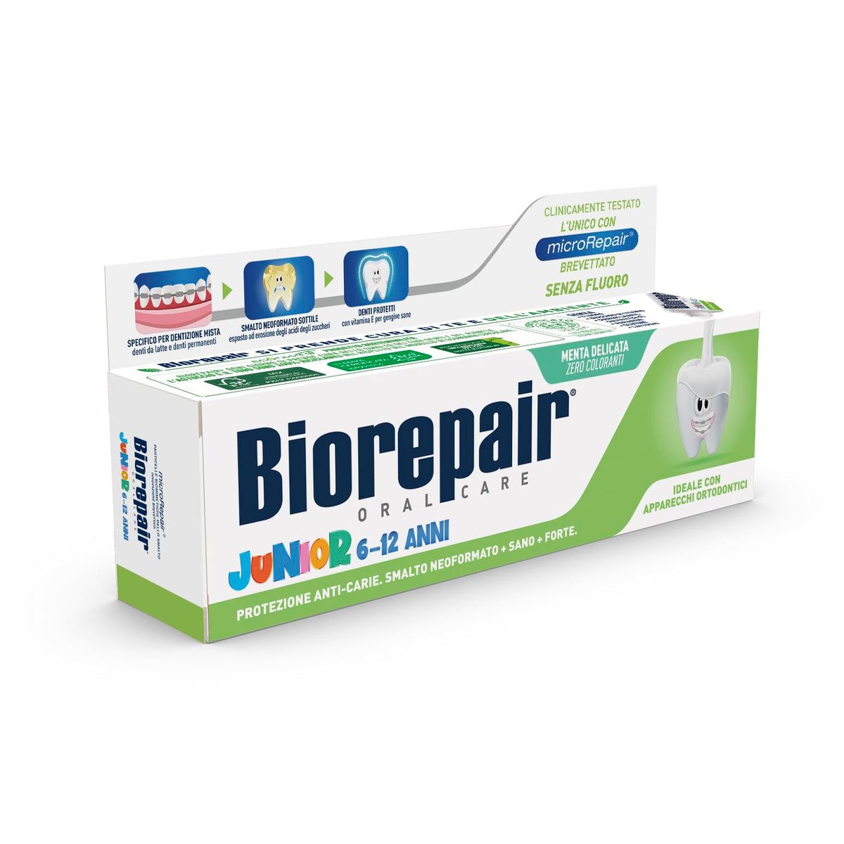 Biorepair Junior toothpaste 7-14 years mint flavor tube 75ml