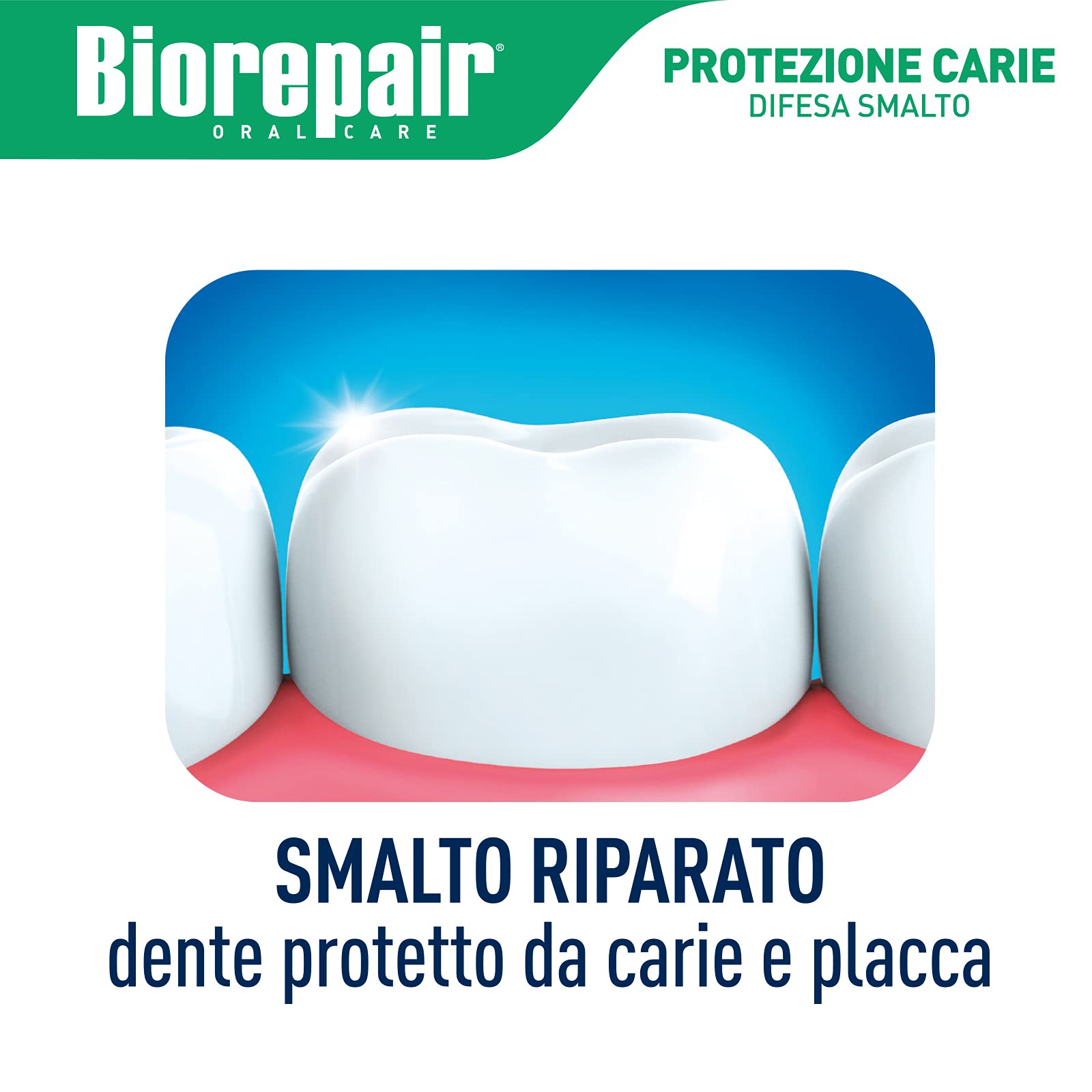 No fluoride label on Biorepair toothpaste