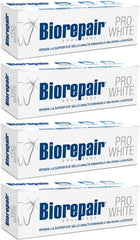 Biorepair Pro White Whitening Toothpaste 75ml tubes in pack of 4