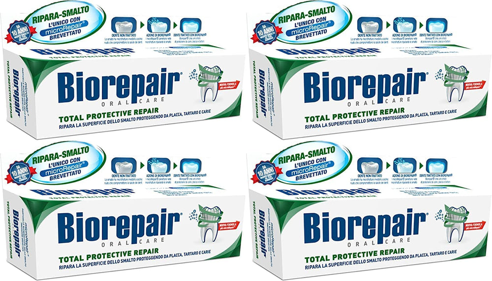 Biorepair Total Protective Repair toothpaste 75ml 4-pack - Italian Import