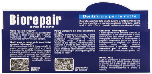 Biorepair Night Repair Toothpaste 75ml Pack of 2 – packaging