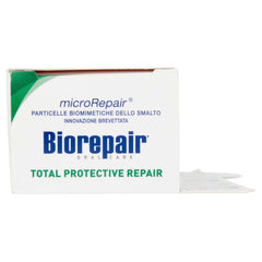 Fluoride-free icon on Biorepair packaging