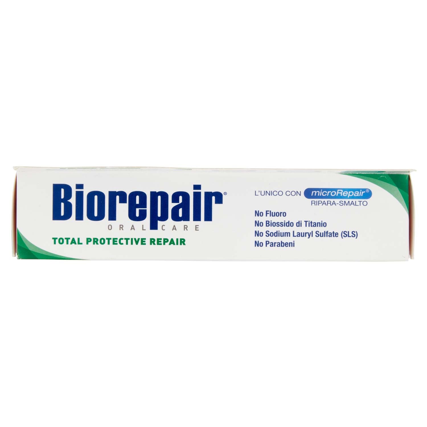 No SLS and parabens icon on Biorepair packaging