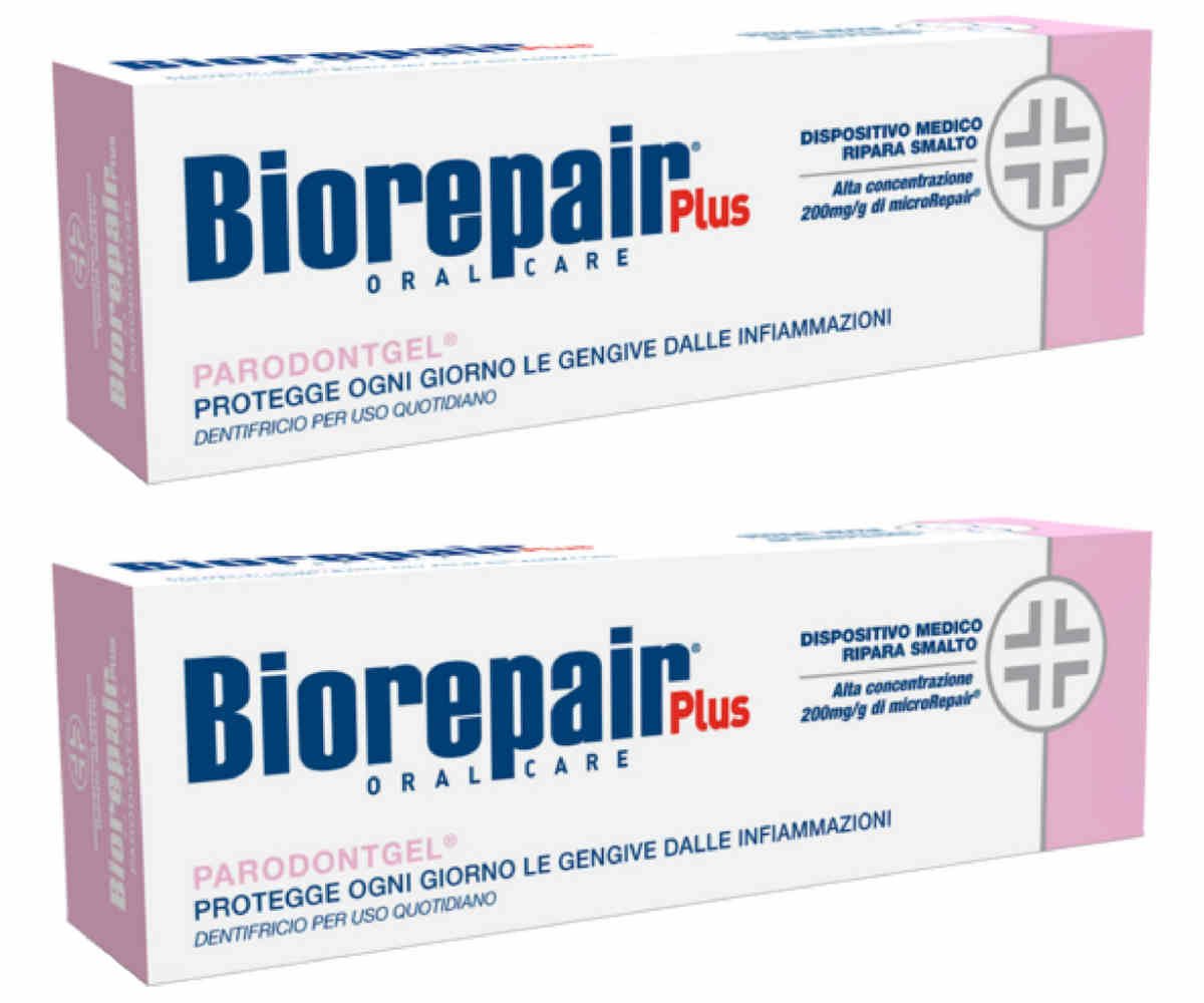 Biorepair Parodontgel 2 x 75ml pack front view