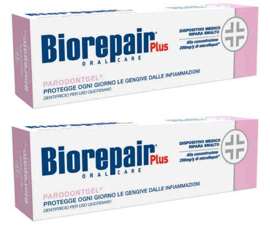 Biorepair Parodontgel 2 x 75ml pack front view