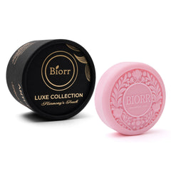 BIORR anti-dandruff shampoo bar close-up with neem and tea tree for scalp care