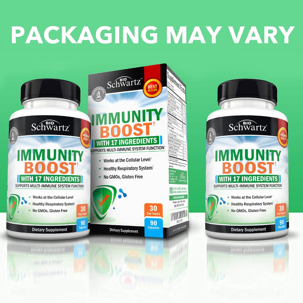 Lifestyle image of BioSchwartz Immune Support on a kitchen counter