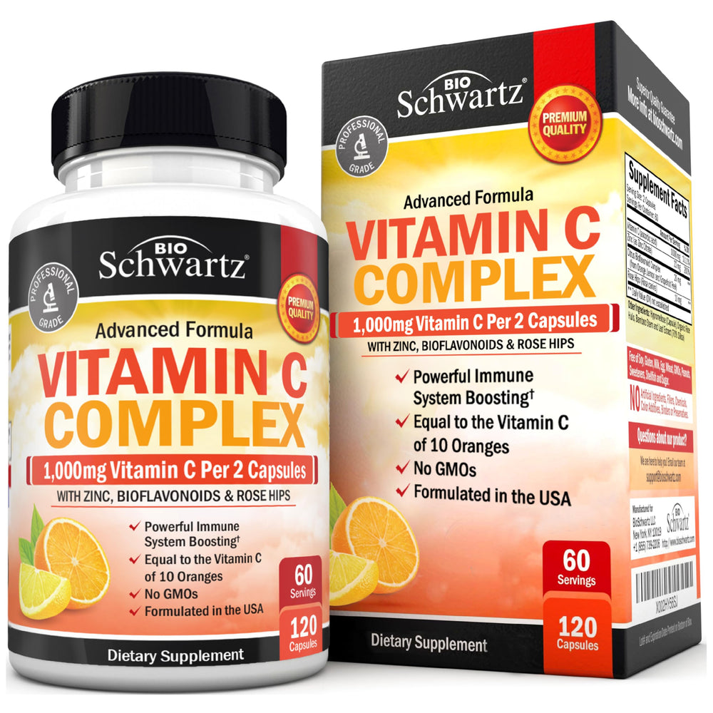 BioSchwartz Vitamin C Complex bottle – 120 count