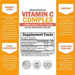 Front view of BioSchwartz Vitamin C Complex packaging