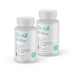 Biosil Advanced Hair + Nail Care bottle and label
