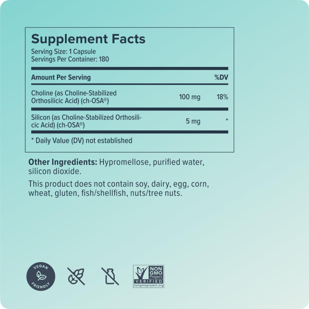 Two-pack Biosil Collagen Booster bottles with capsules visible