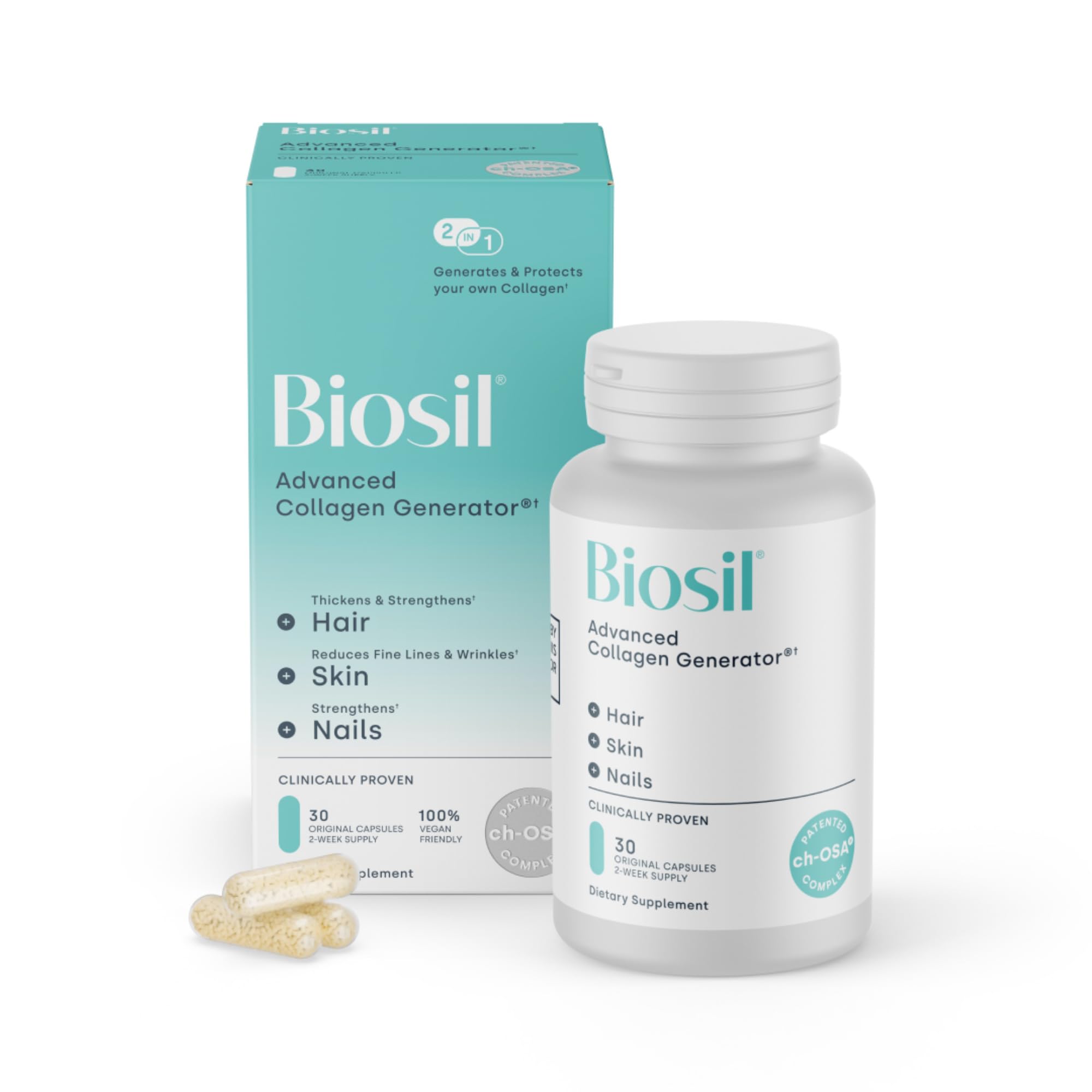 Biosil Collagen Booster packaging front view