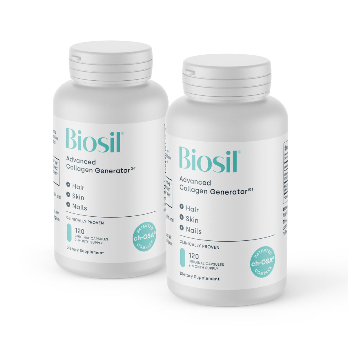 Biosil Collagen Booster bottle and packaging