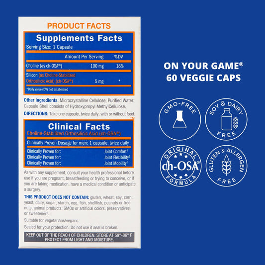 Biosil On Your Game 60-count capsules