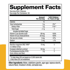 Elderberry extract in Biostime immunity gummies