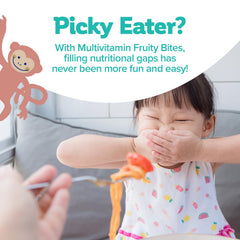 Close-up of Biostime Kids gummies showing probiotic health benefits for digestion