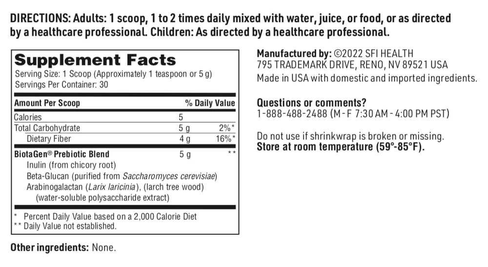 Graphic illustration of gut microbiota balance with BiotaGen support.