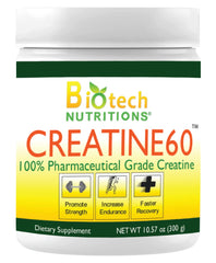 Biotech Nutritions Creatine 60 bottle front view