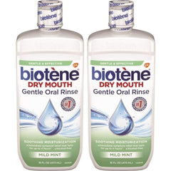Biotène Moisturizing Oral Rinse Mild Mint 16 fl oz bottle - pack of 2 - hero image
