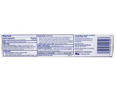 Back packaging of Biotene Fresh Mint toothpaste