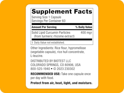 Close-up of Micellar Curcumin 400mg capsule