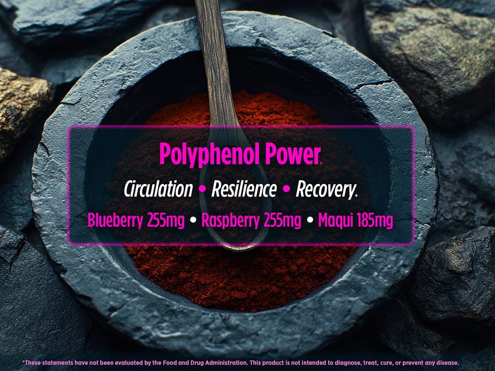 Biotest Superfood strawberry anthocyanins powder convenient daily polyphenol source.