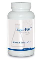 Biotics Equi-Fem women's multi vitamin and mineral 252 tablets front label
