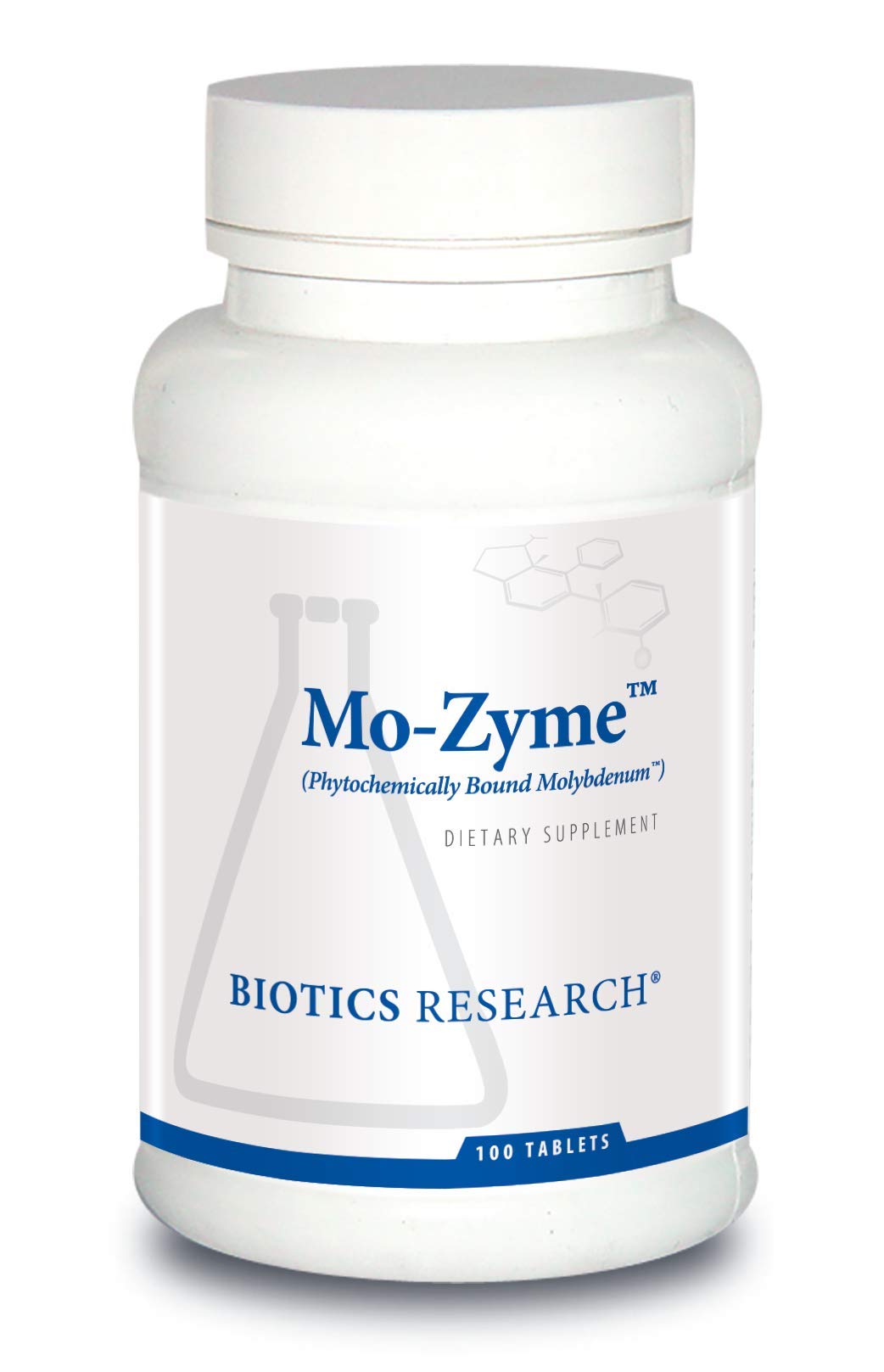 Biotics Mo-Zyme Molybdenum 50 mcg bottle – 100 tablets (hero image)
