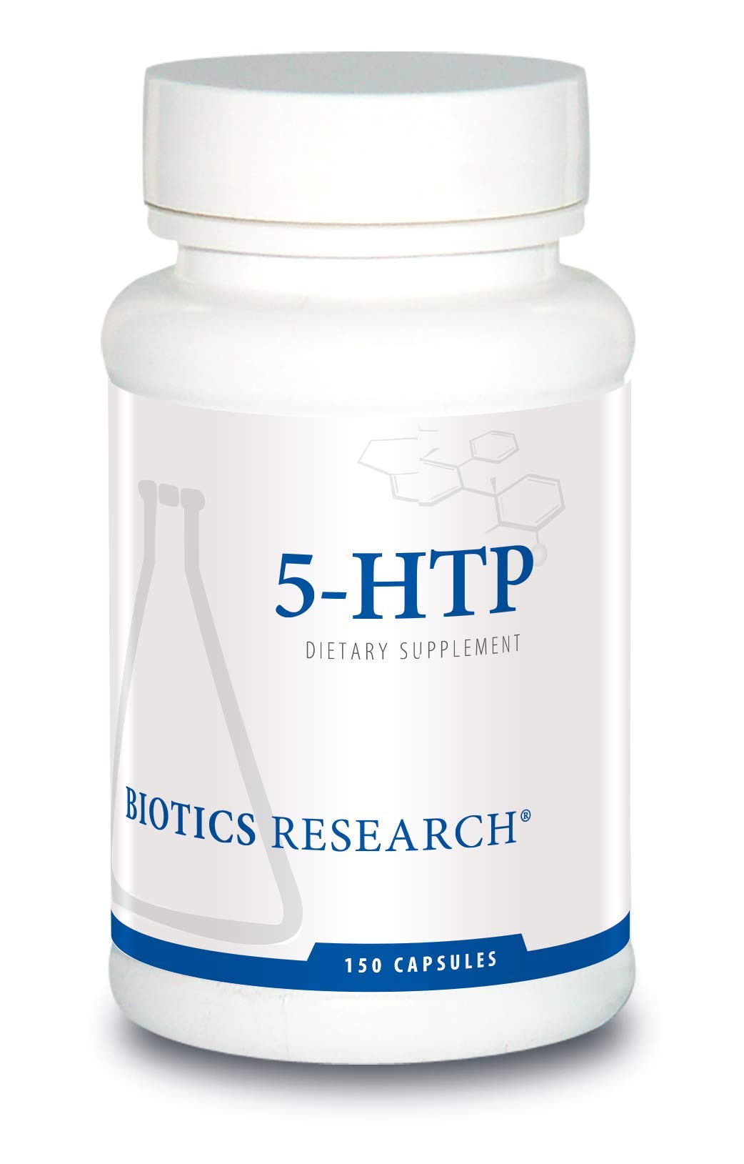 Biotics Research 5-HTP 50mg 150 capsules bottle
