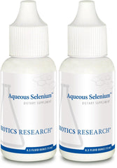 Front view of Biotics Research Aqueous Selenium Liquid Formula, pack of 2