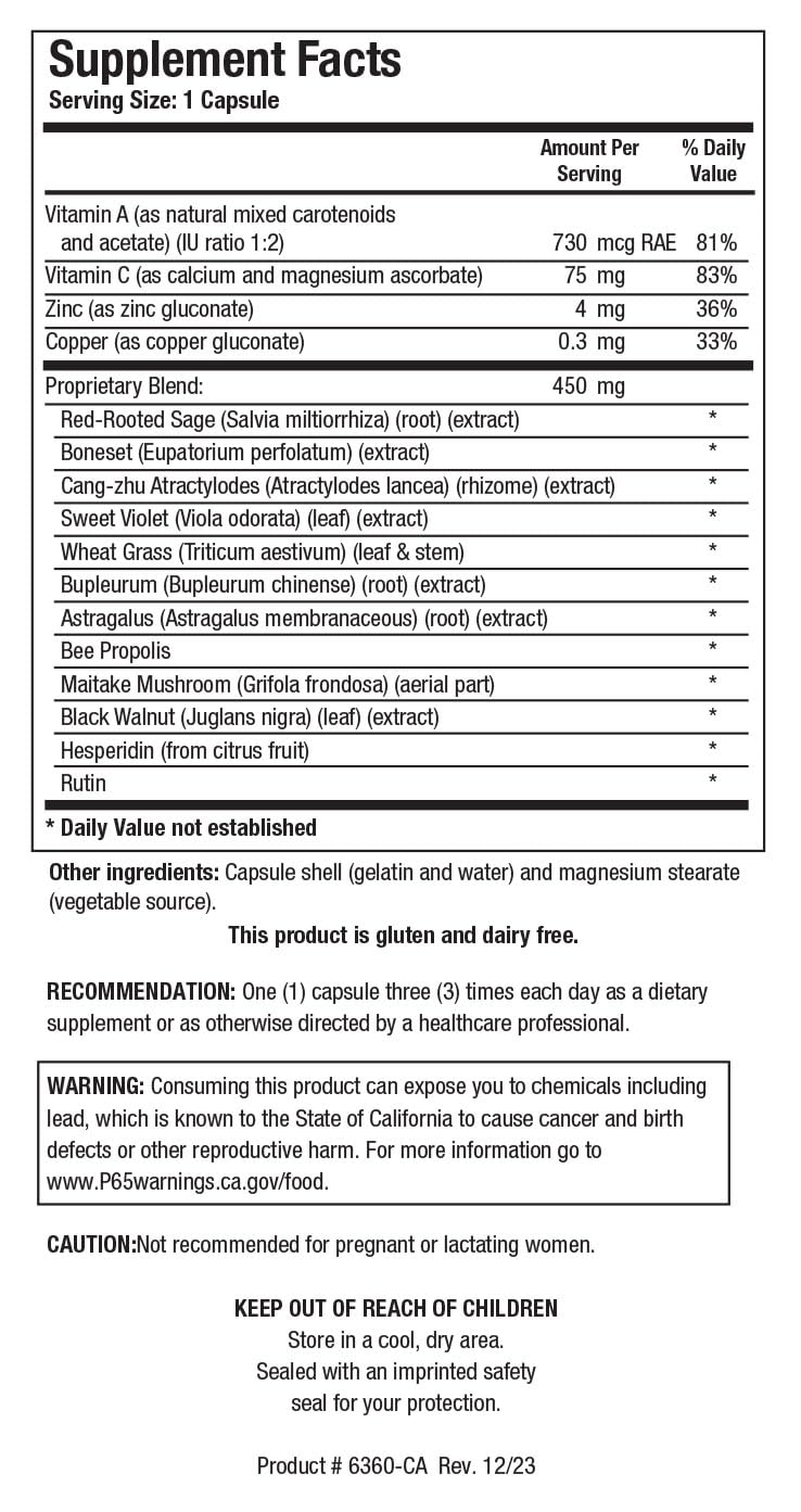 UltraVir-X capsules offering convenient daily immune support