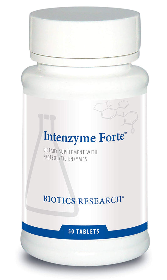 Biotics Research Intenzyme Forte bottle with label