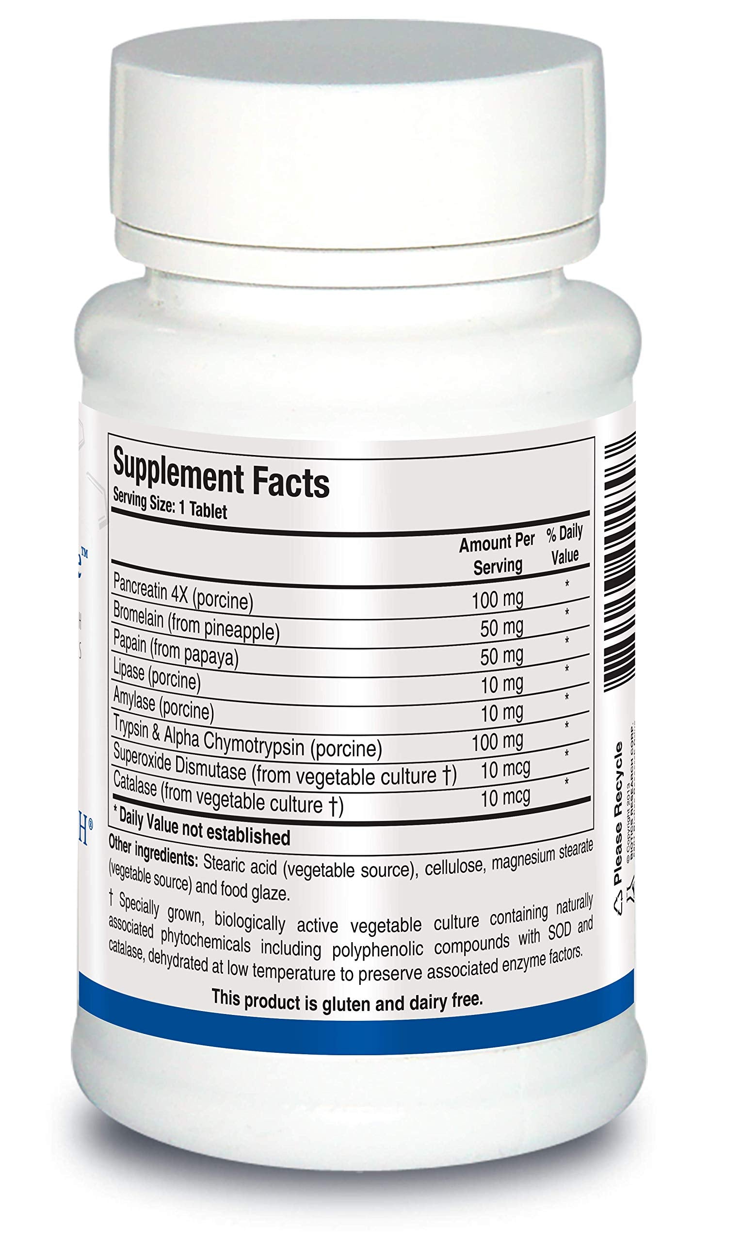 50-tablet bottle front view of Intenzyme Forte
