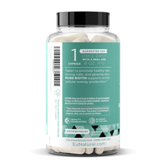 Gluten-free and dairy-free Biotin 5000 mcg capsules