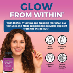 Easy-to-swallow biotin tablets for women