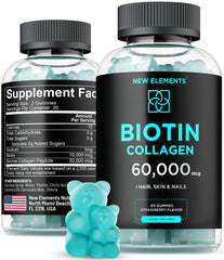 Close-up of Biotin & Collagen Gummies bottle