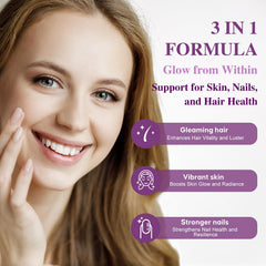 Collagen and keratin blend ingredients graphic