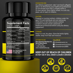 Illustration of ingredients: biotin, collagen, keratin and pumpkin seed oil