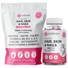 Hero image: Biotin Gummies Berry Flavor bottle with 60 gummies