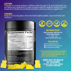 Close-up of pineapple-flavored Biotin Gummies