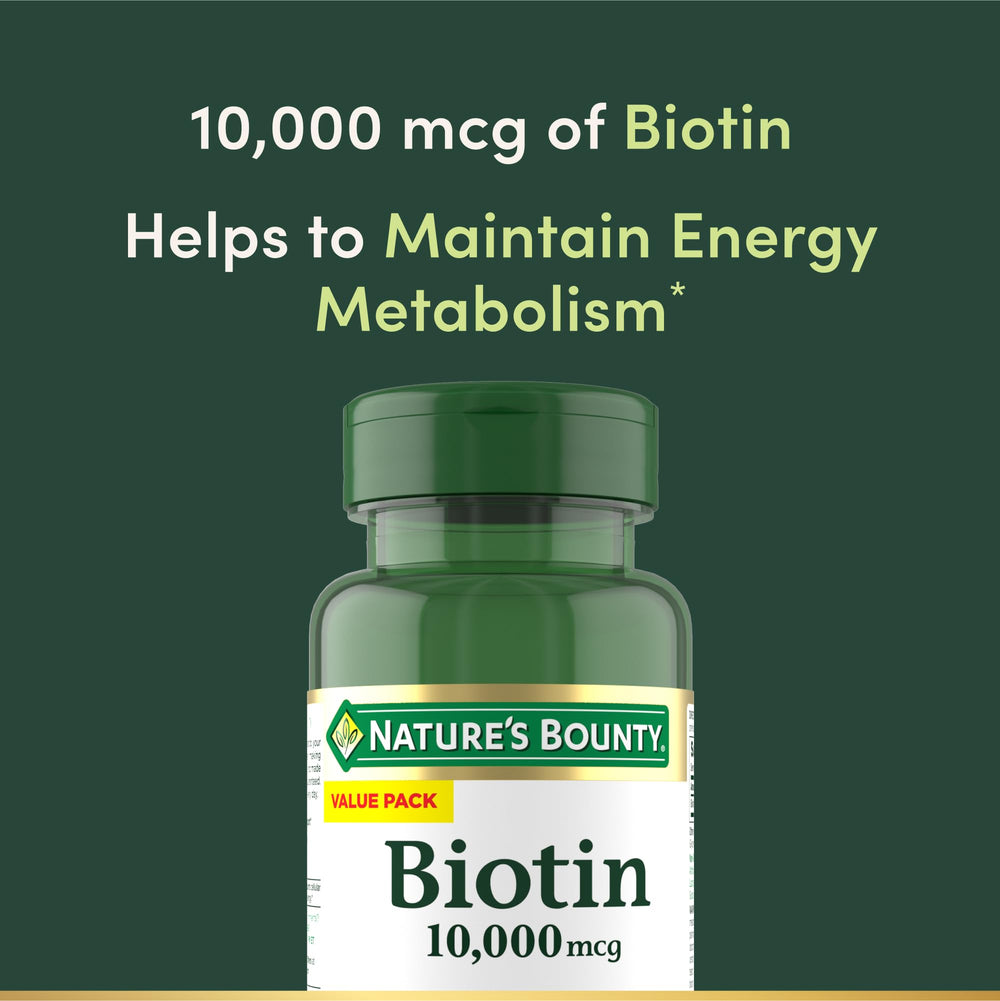 Graphic highlighting biotin benefits for hair, skin and nails
