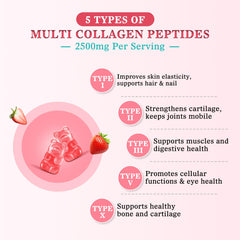 Collagen gummies with Biotin hyaluronic acid and vitamins