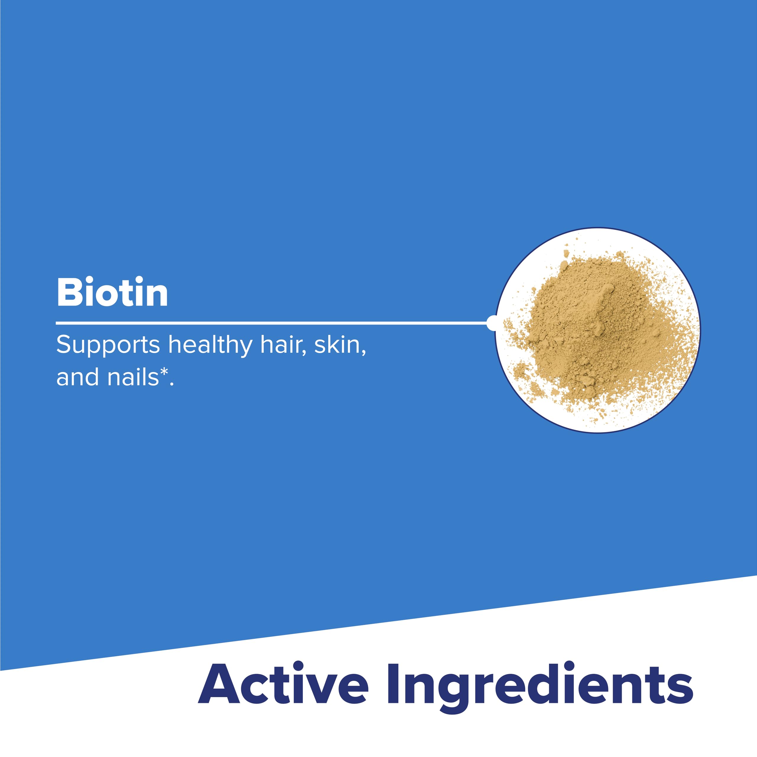 Ingredient clarity image for 5000 mcg biotin per tablet